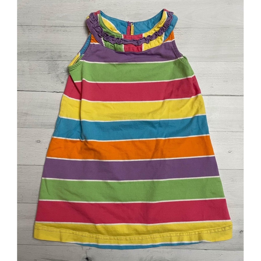 Hanna Andersson‎ girls colorful striped dress 90/3